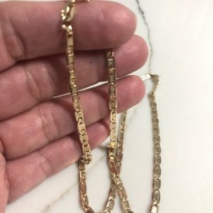 18k Gold Filled Diamond Cut Necklace